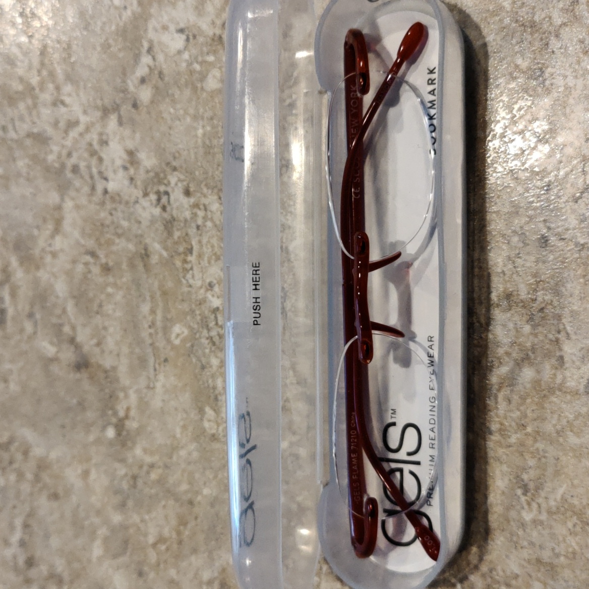 Scojo New York Gels Original Reading Glasses For Women Red +1.00